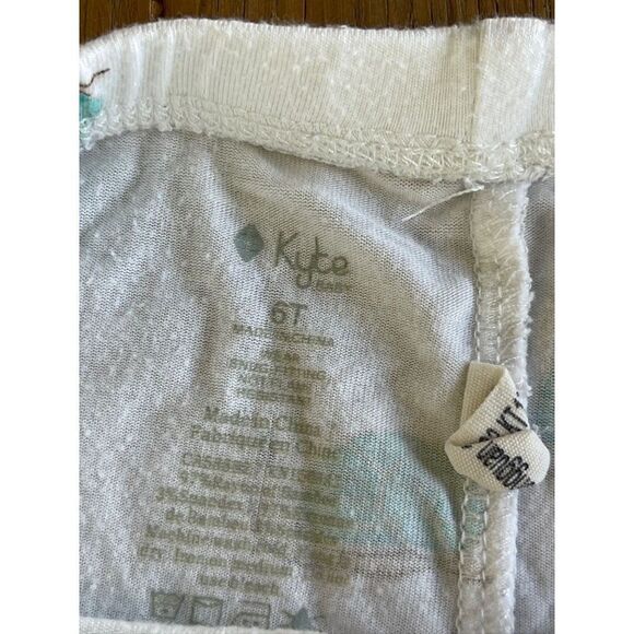 Kyte Short Sleeve Pajama Set in Snail, Mushroom and caterpillar Size 6 - Picture 2 of 4